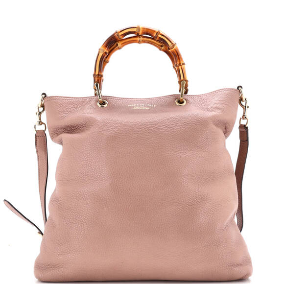 Gucci Bamboo Shopper Tote Leather Tall #182039G53B - Picture 1 of 8